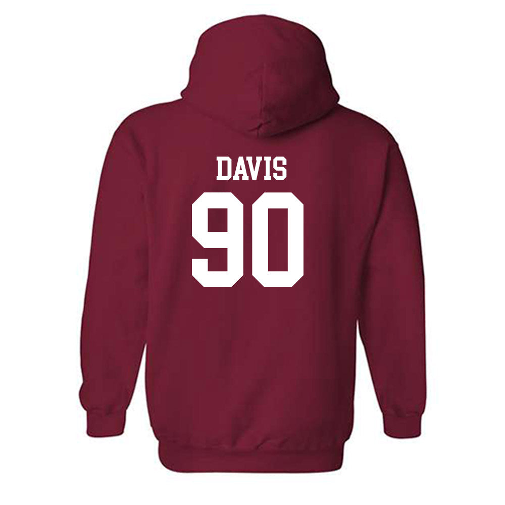 Miami of Ohio - NCAA Football : Donovan Davis - Classic Shersey Hooded Sweatshirt-1