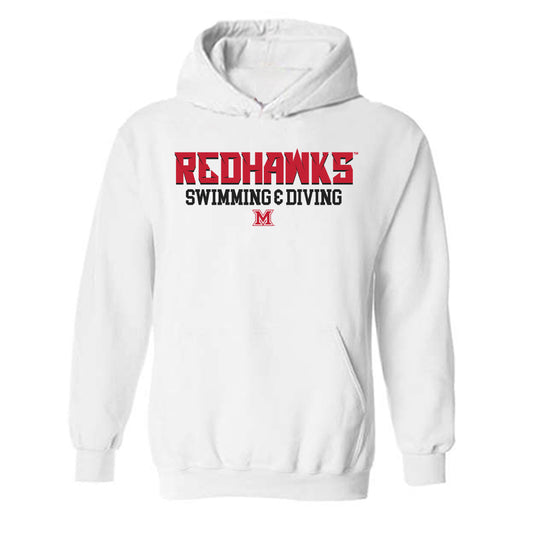 Miami of Ohio - NCAA Men's Swimming & Diving : Kevin Donaldson - Classic Shersey Hooded Sweatshirt-0