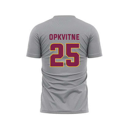 Arizona State - NCAA Women's Soccer : Ella Opkvitne - Grey Soccer Jersey