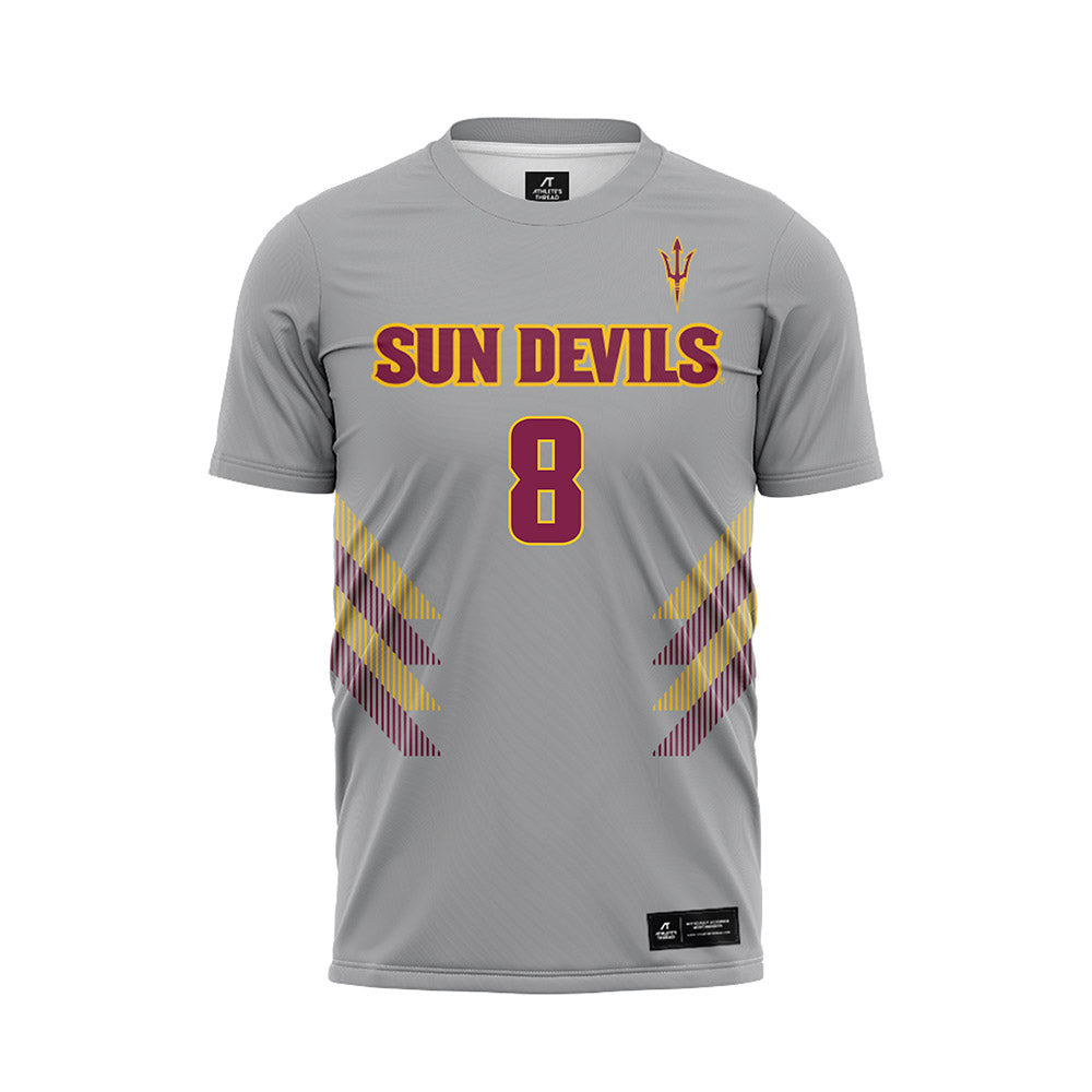 Arizona State - NCAA Women's Soccer : Addison Haws - Gray Soccer Jersey