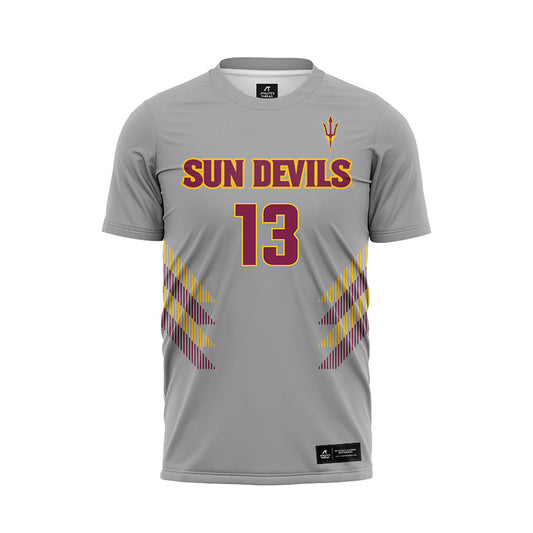 Arizona State - NCAA Women's Soccer : Ashley Leonhart - Gray Soccer Jersey