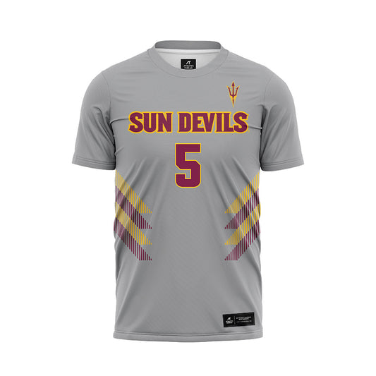 Arizona State - NCAA Women's Soccer : Lucy Fazackerley - Grey Soccer Jersey-0