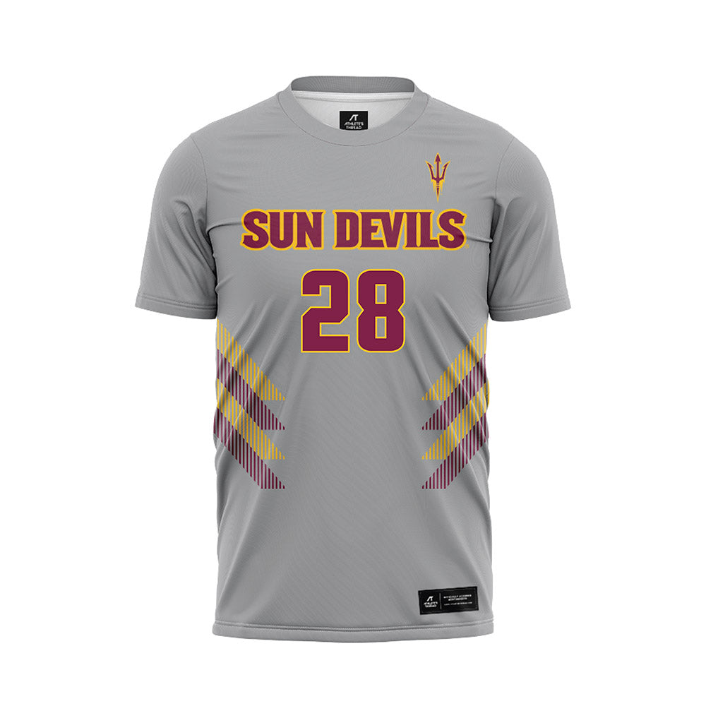 Arizona State - NCAA Women's Soccer : Norah Bell - Grey Soccer Jersey-0