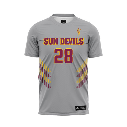 Arizona State - NCAA Women's Soccer : Norah Bell - Grey Soccer Jersey-0