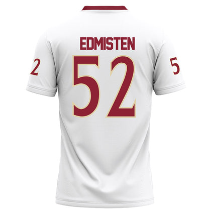 Elon - NCAA Football : Luke Edmisten - White Football Jersey-1