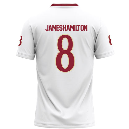 Elon - NCAA Football : Darren James-Hamilton - White Football Jersey-1