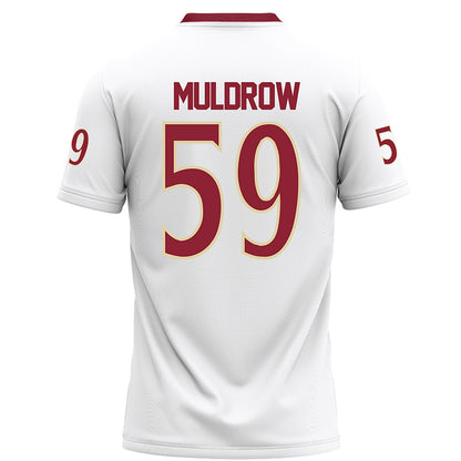 Elon - NCAA Football : Michael Muldrow - White Football Jersey-1