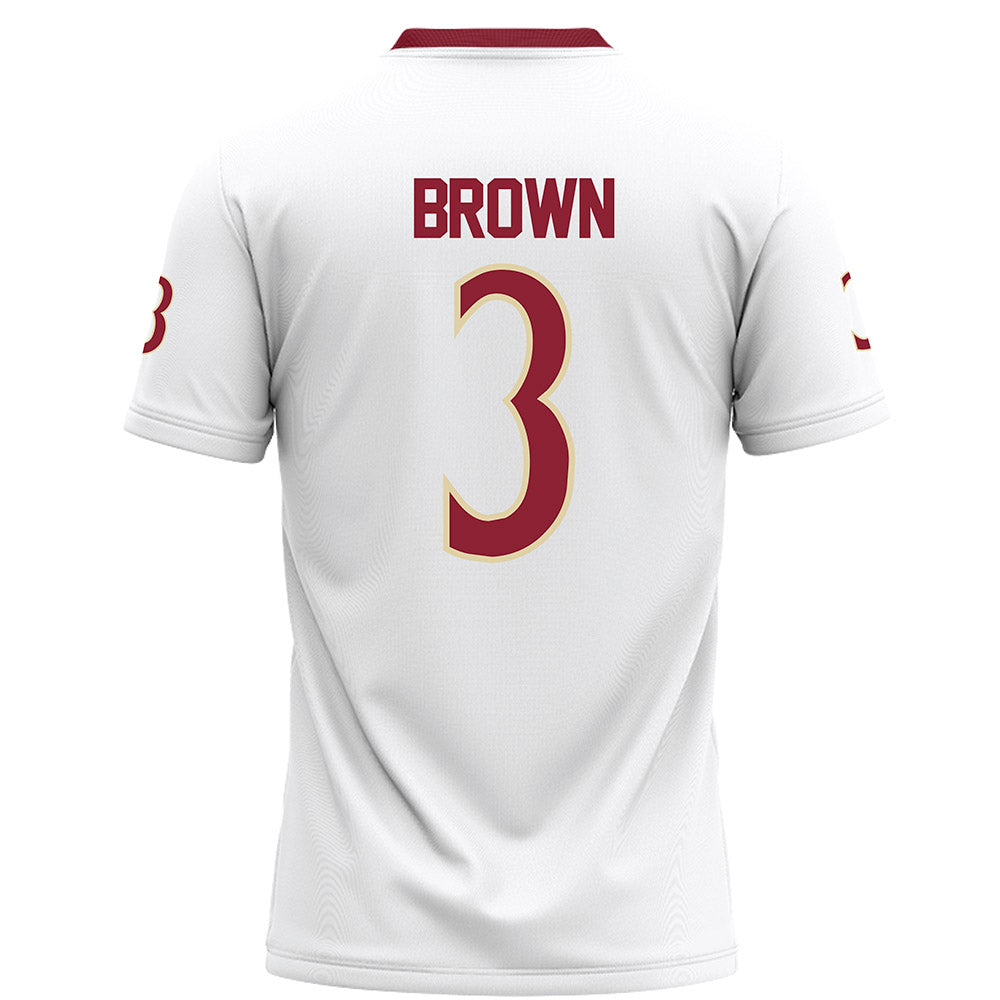 Elon - NCAA Football : Kahmari Brown - White Football Jersey-1