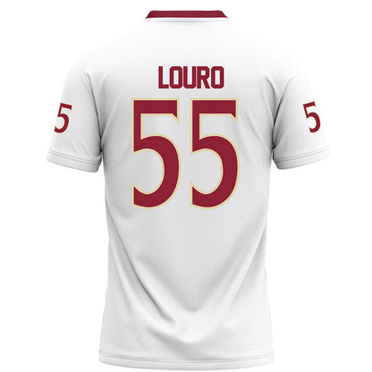 Elon - NCAA Football : Jake Louro - White Football Jersey-1