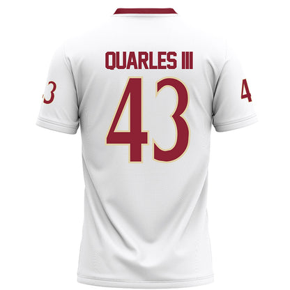 Elon - NCAA Football : Douglas Quarles III - White Football Jersey-1