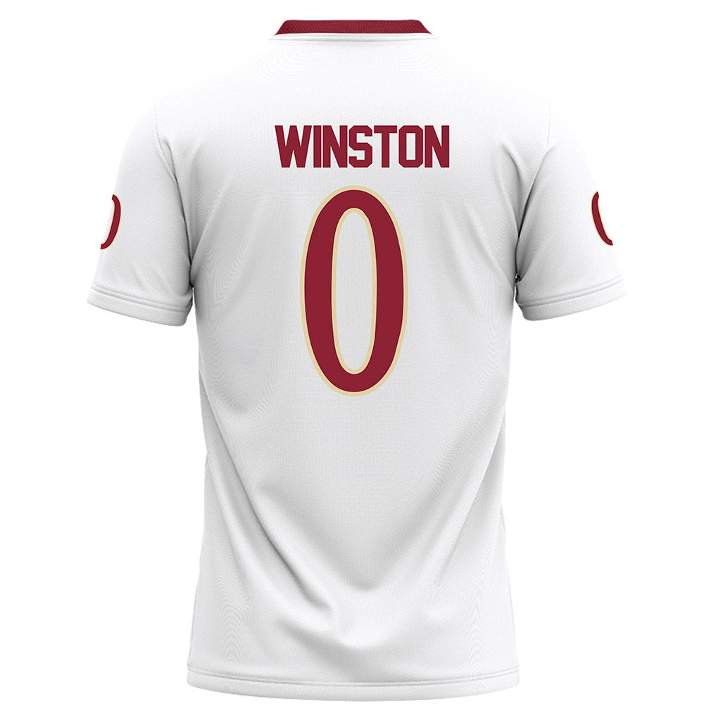 Elon - NCAA Football : Zimere Winston - White Football Jersey