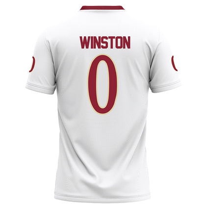 Elon - NCAA Football : Zimere Winston - White Football Jersey