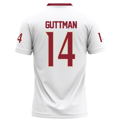 Elon - NCAA Football : Elijah Guttman - White Football Jersey-1