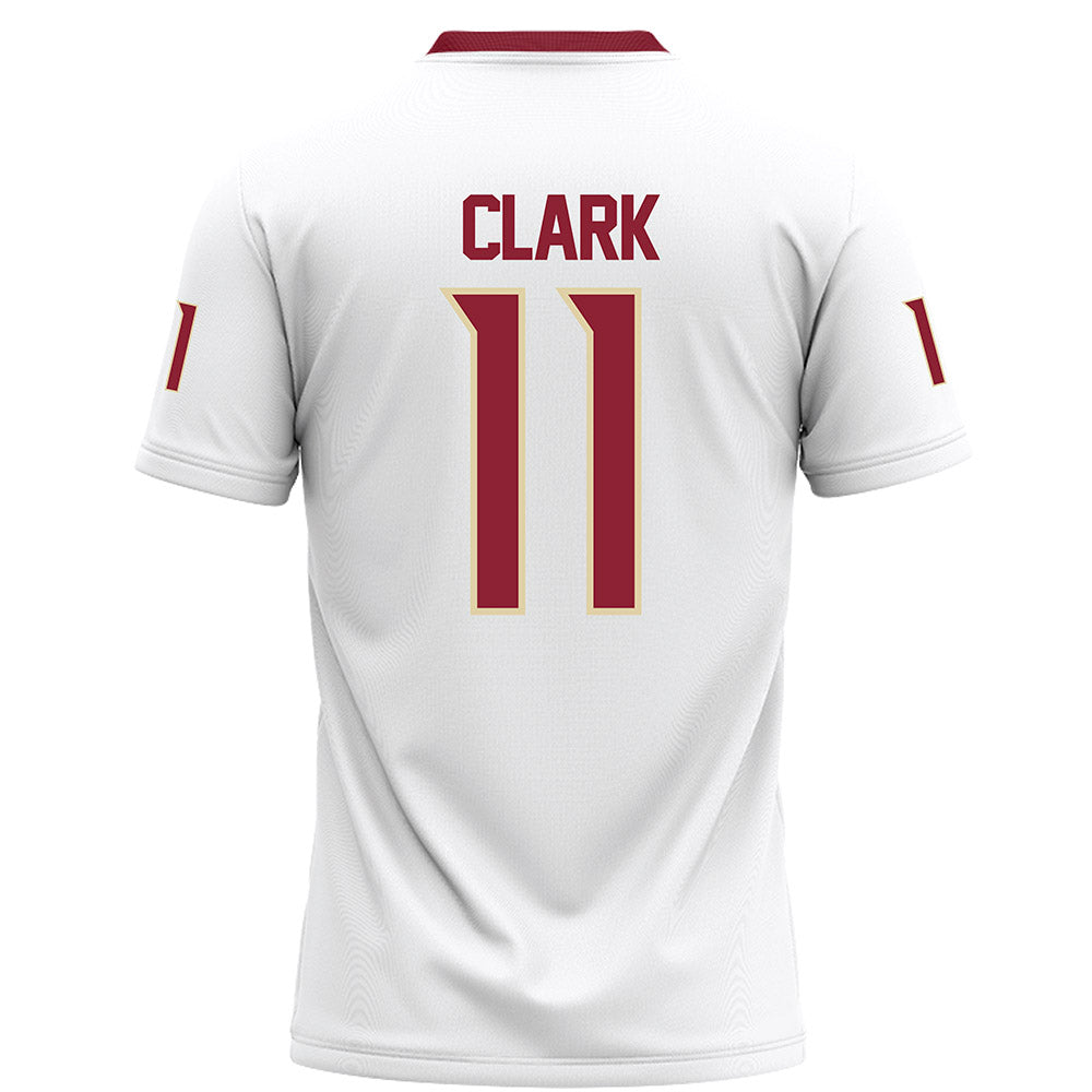 Elon - NCAA Football : Landen Clark - White Football Jersey-1