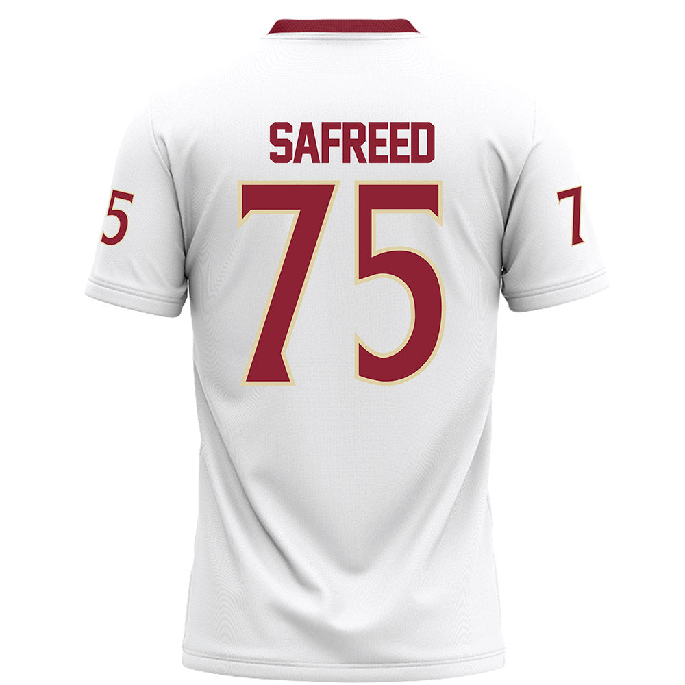 Elon - NCAA Football : Evan Safreed Safreed - White Football Jersey-1