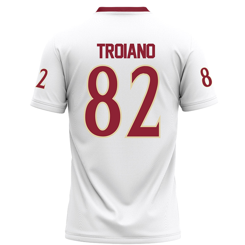 Elon - NCAA Football : Max Troiano - White Football Jersey-1