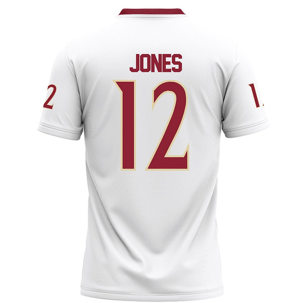 Elon - NCAA Football : Eric Jones - White Football Jersey-1