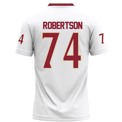 Elon - NCAA Football : Webb Robertson - White Football Jersey-1