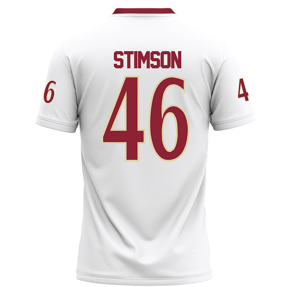 Elon - NCAA Football : Carter Stimson - White Football Jersey-1