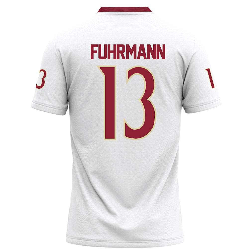 Elon - NCAA Football : Isaiah Fuhrmann - White Football Jersey-1