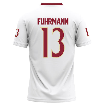 Elon - NCAA Football : Isaiah Fuhrmann - White Football Jersey-1