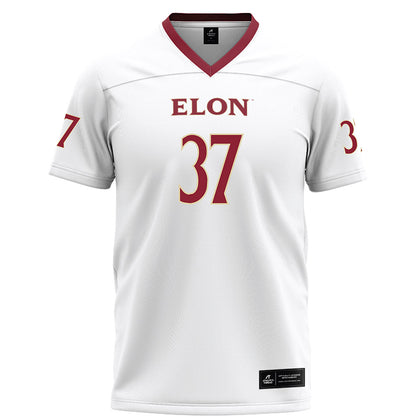 Elon - NCAA Football : Ross Smith - White Football Jersey