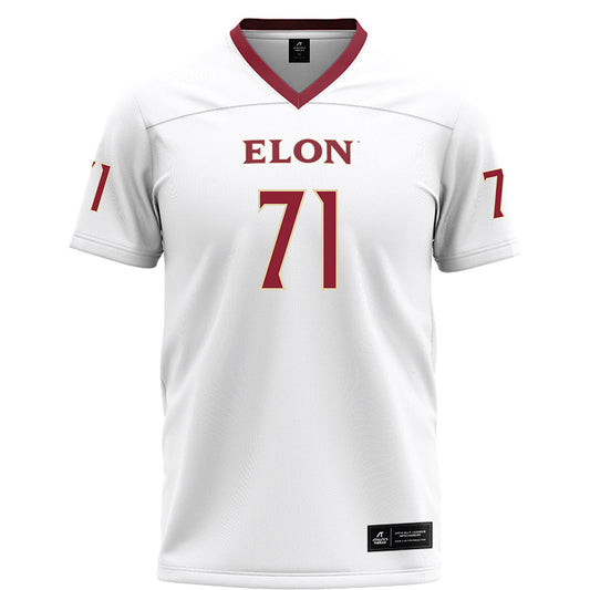 Elon - NCAA Football : Frank Geosits - White Football Jersey-0