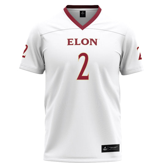 Elon - NCAA Football : Senquavious Alsobrooks - White Football Jersey-0