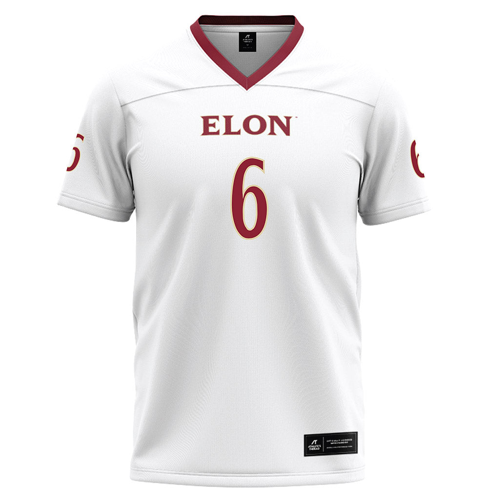Elon - NCAA Football : Tyquan Harney - White Football Jersey-0