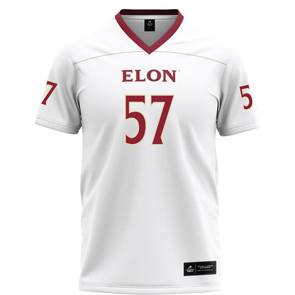 Elon - NCAA Football : Demari Lassiter - White Football Jersey-0