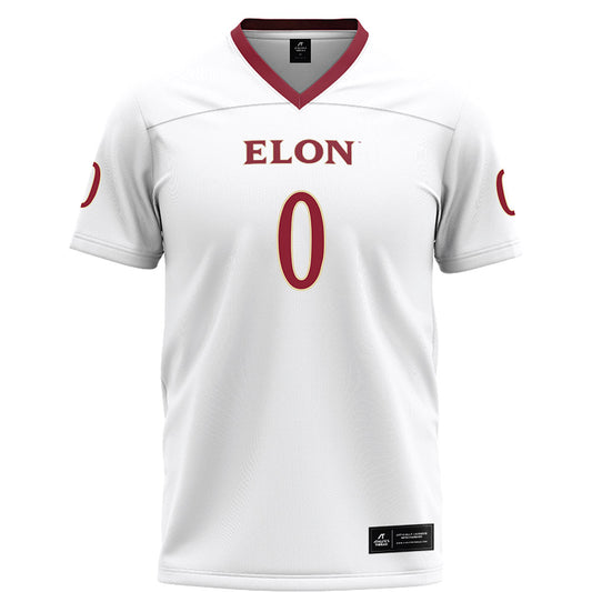 Elon - NCAA Football : Tony Hart - White Football Jersey-0