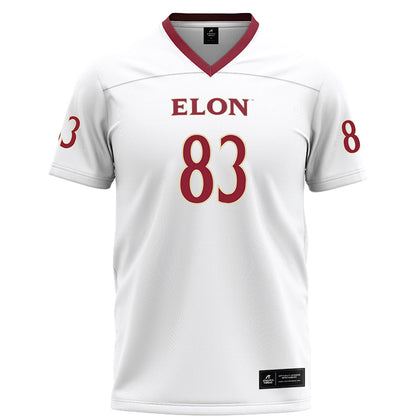 Elon - NCAA Football : Cordaway Yates - White Football Jersey-0