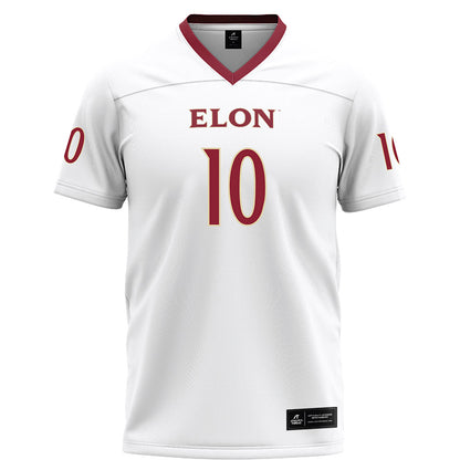 Elon - NCAA Football : Gavin Brandwood - White Football Jersey-0