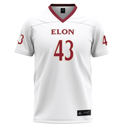 Elon - NCAA Football : Douglas Quarles III - White Football Jersey-0
