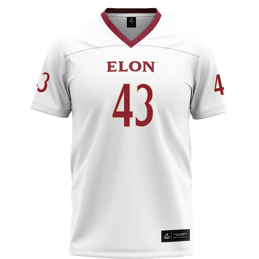 Elon - NCAA Football : Douglas Quarles III - White Football Jersey-0