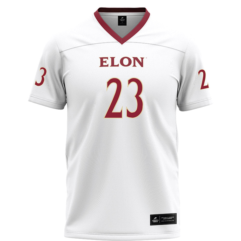 Elon - NCAA Football : Rushawn Baker - White Football Jersey