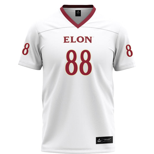 Elon - NCAA Football : Owen Kelley - White Football Jersey-0