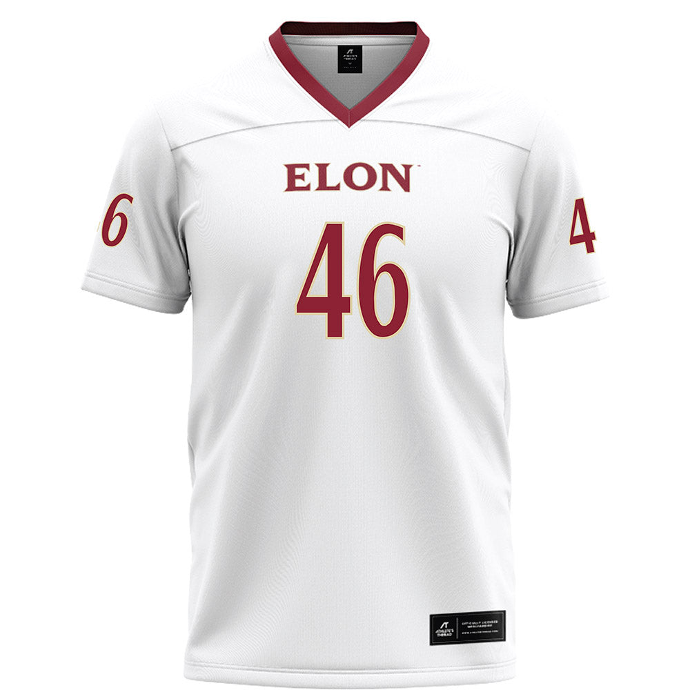 Elon - NCAA Football : Carter Stimson - White Football Jersey-0