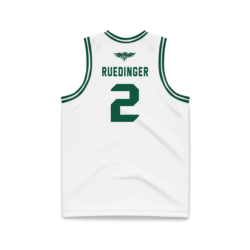 UW Green Bay - NCAA Men's Basketball : Preston Ruedinger - White Basketball Jersey