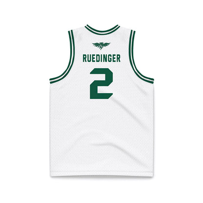 UW Green Bay - NCAA Men's Basketball : Preston Ruedinger - White Basketball Jersey