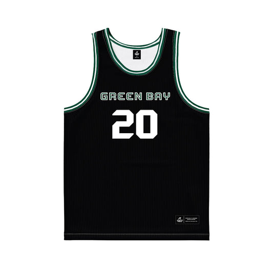 UW Green Bay - NCAA Women's Basketball : Carley Duffney - Black Basketball Jersey-0