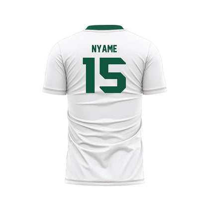 UW Green Bay - NCAA Men's Soccer : Dennis Nyame - White Soccer Jersey