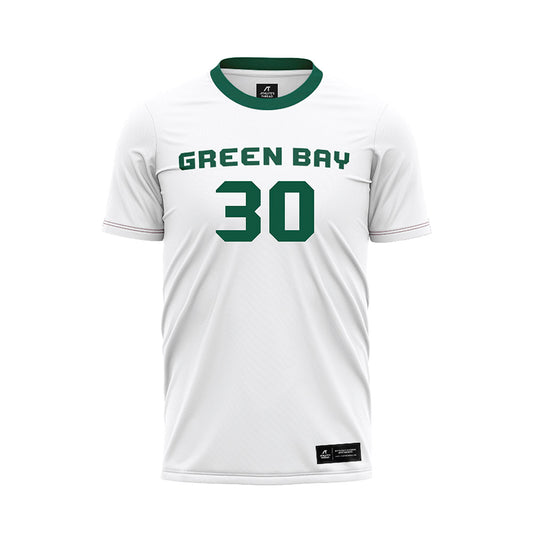 UW Green Bay - NCAA Men's Soccer : Josh Snyder - White Soccer Jersey