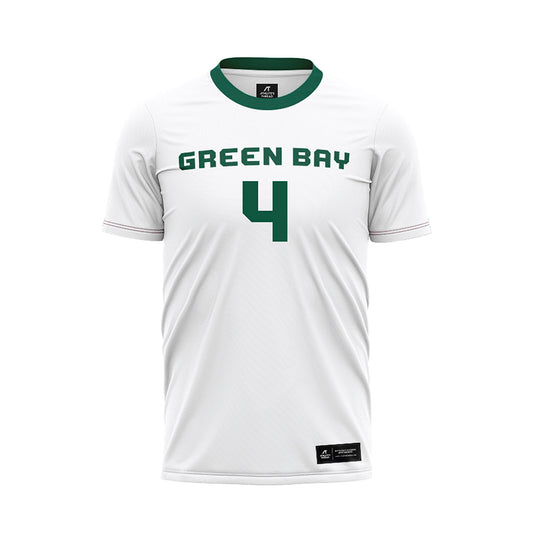 UW Green Bay - NCAA Men's Soccer : Rayme Nyembwe - White Soccer Jersey-0