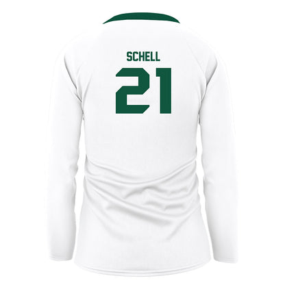 UW Green Bay - NCAA Women's Volleyball : Danilynn Schell - White Volleyball Jersey