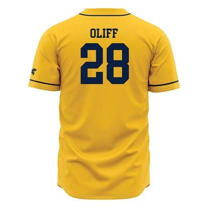East Tennessee State - NCAA Baseball : Carter Oliff - Gold Jersey-1