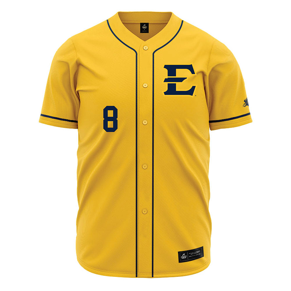 East Tennessee State - NCAA Baseball : Andrew Ronne - Gold Jersey