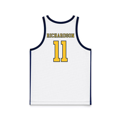 East Tennessee State - NCAA Women's Basketball : Carmen Richardson - White Basketball Jersey