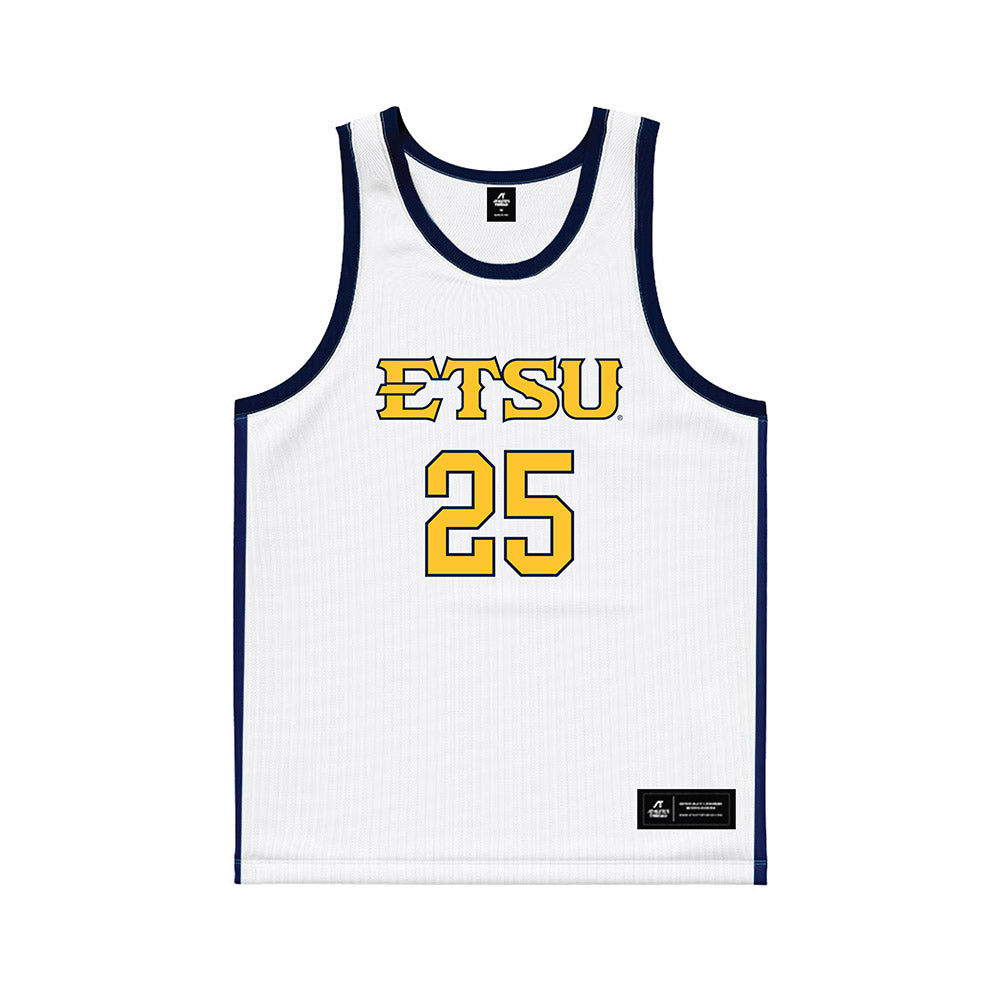 East Tennessee State - NCAA Women's Basketball : Isabella Hunt - White Basketball Jersey