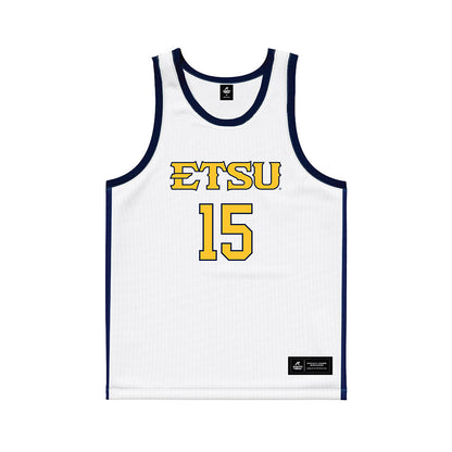 East Tennessee State - NCAA Women's Basketball : Jaidyn Harper - White Basketball Jersey
